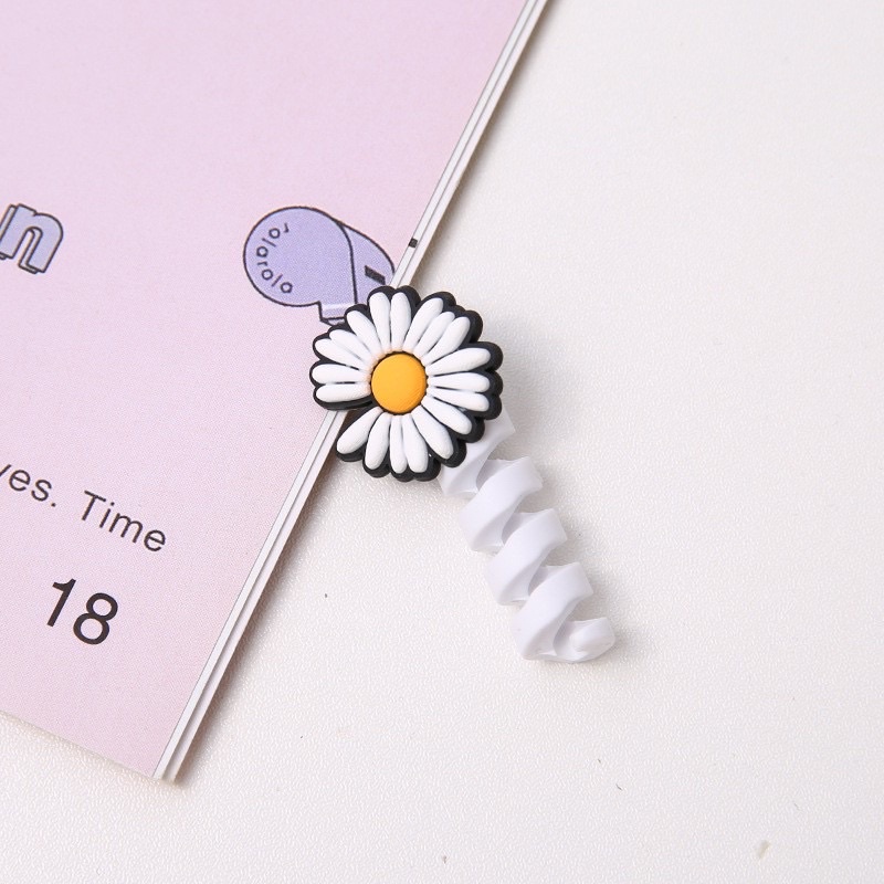 PVN28711 Bọc cáp sạc dây xoắn cao su hình cute - bảo vệ đầu cắm, tai nghe bền đẹp tiện lợi