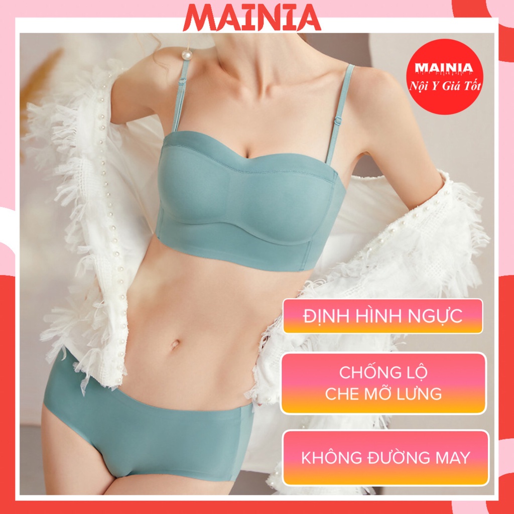 Áo Ngực Nữ Su Quây Không Gọng Đệm Mỏng Chống Tụt Êm Mềm Thoải Mái Áo Lót Nữ Quây 2 Dây Mainia Shop