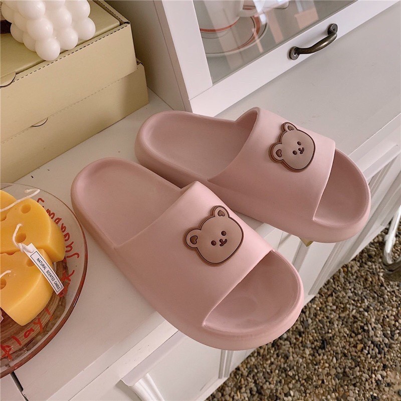 Dép Bánh Mì Gấu 3 màu Xinh Xắn Dành Cho Nữ