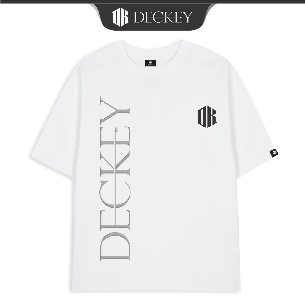 Áo Thun Cotton Unisex Nam Nữ Form Rộng Local Brand DECKEY LOGO