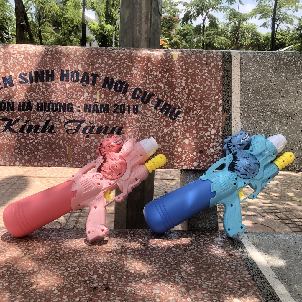 Súng bắn nước áp lực hình khủng long 570ml Redtech.