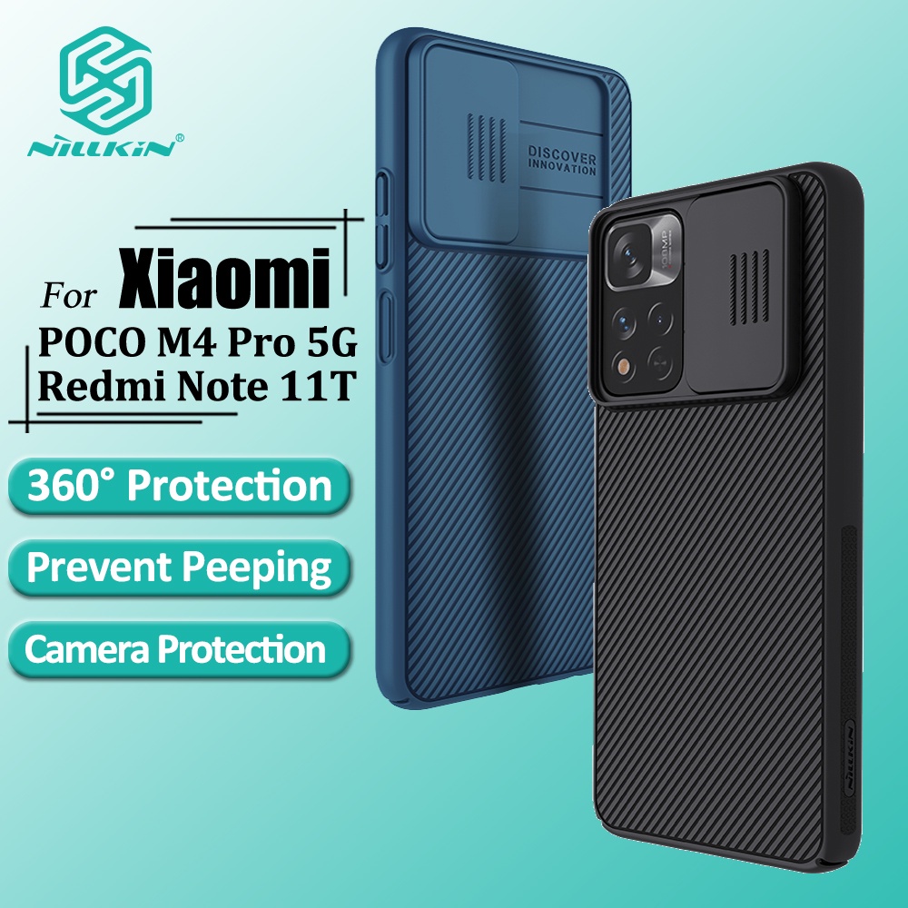 Ốp điện thoại Nillkin bằng PC bảo vệ camera chống sốc cho Xiaomi POCO M4 Pro 5G / Redmi Note 11T
