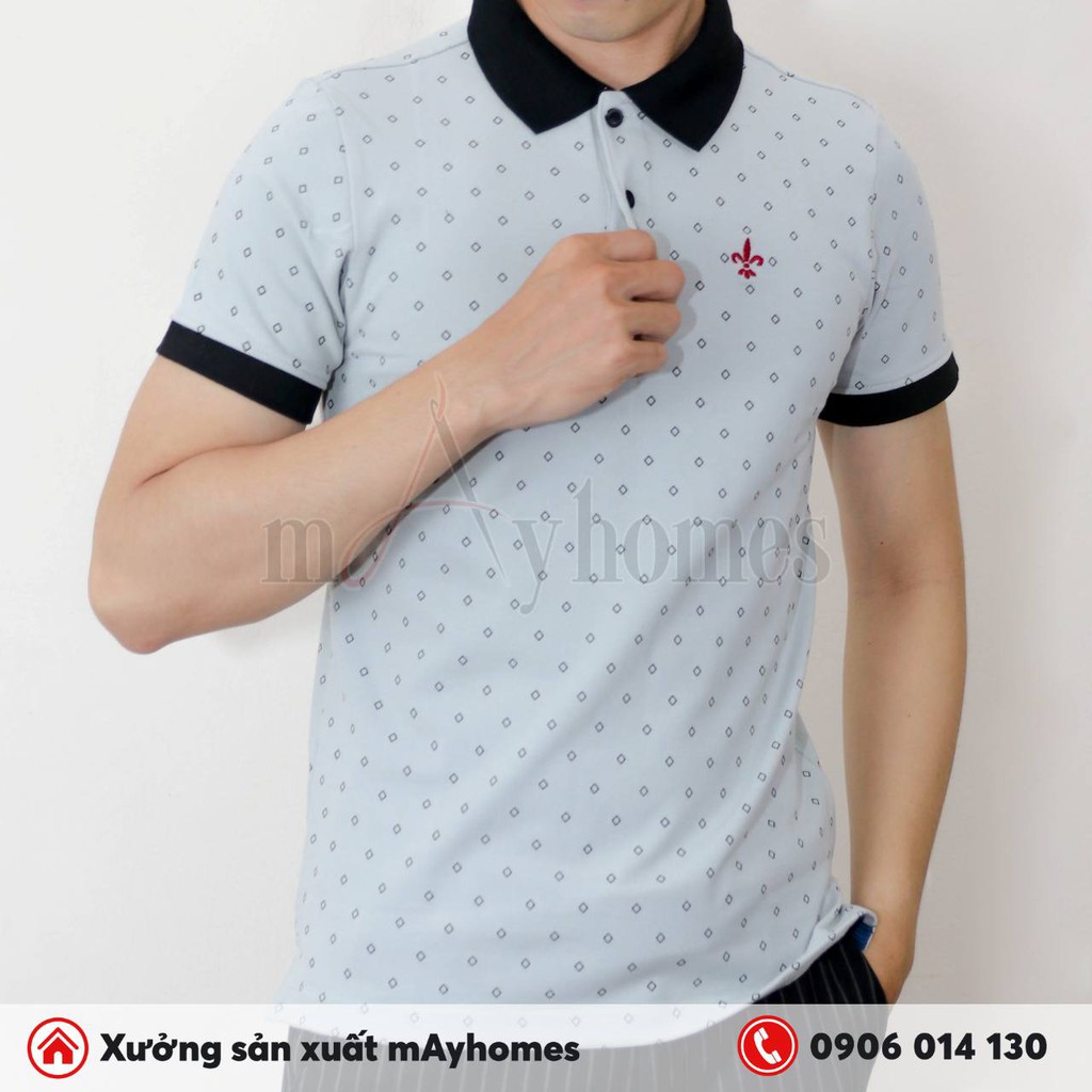 Áo thun polo cá sấu cao cấp giá rẻ, vải thấm hút mồ hôi tốt, cổ bẻ ngắn tay mã AT107 | BigBuy360 - bigbuy360.vn