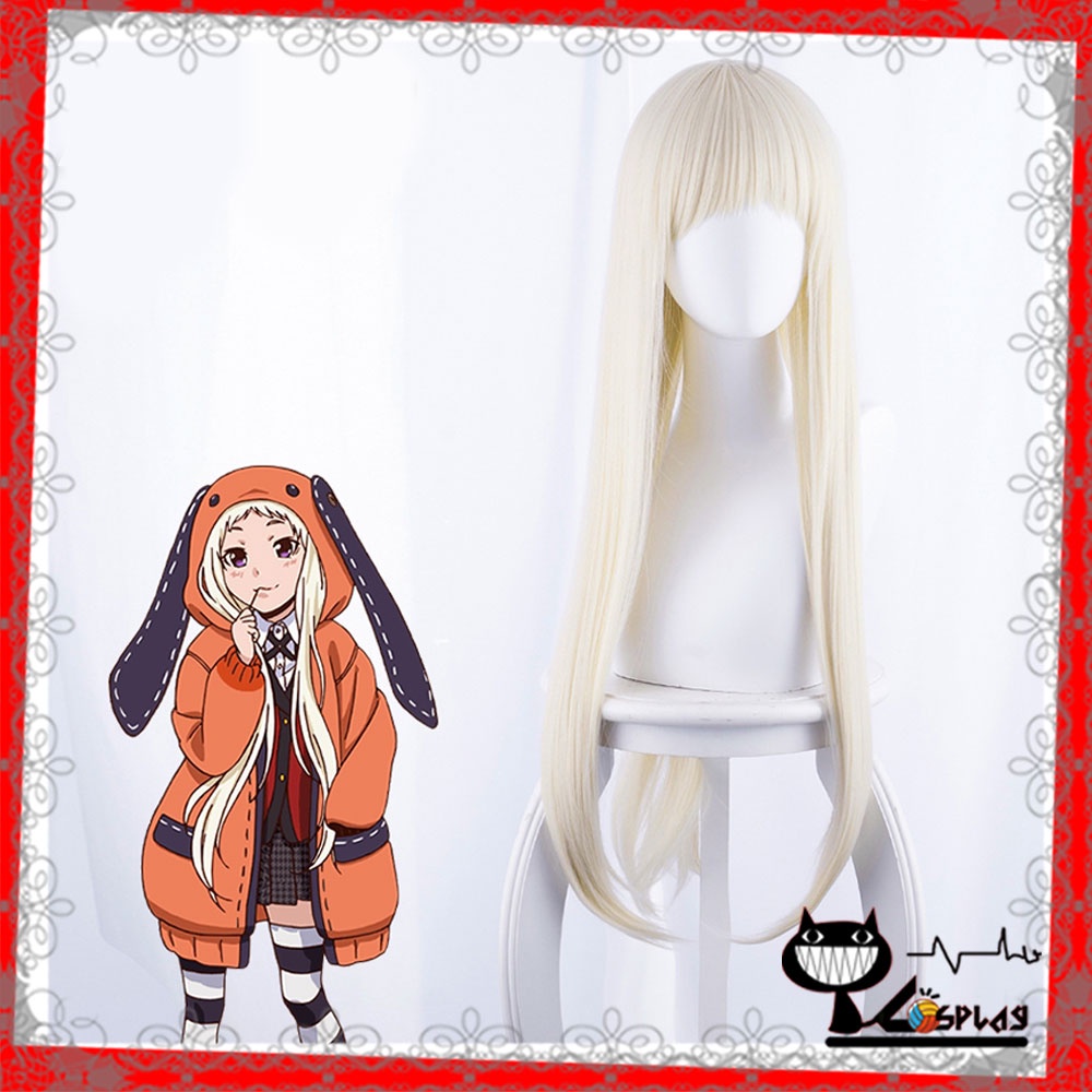 Wig/tóc giả cosplay Yomotsuki Runa - Kakegurui màu vàng sữa