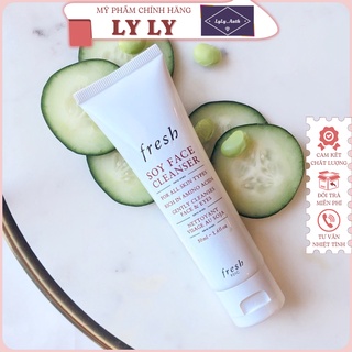 Sữa rửa mặt đậu nành ⚡ giá tốt nhất ⚡ sữa rửa mặt đậu nành fresh soy face cleanser for all skin types 20ml