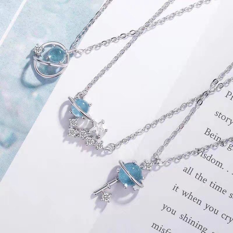 Dây chuyền Vòng cổ nữ đính đá chủ đề dải ngân hà lấp lánh siêu sang BAG U DCNA11