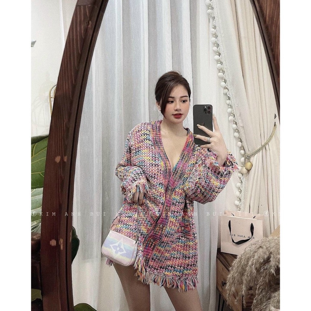 Cadigan loang màu neww 🎀 Hàng xịn loại 1, Style siêu cá tính