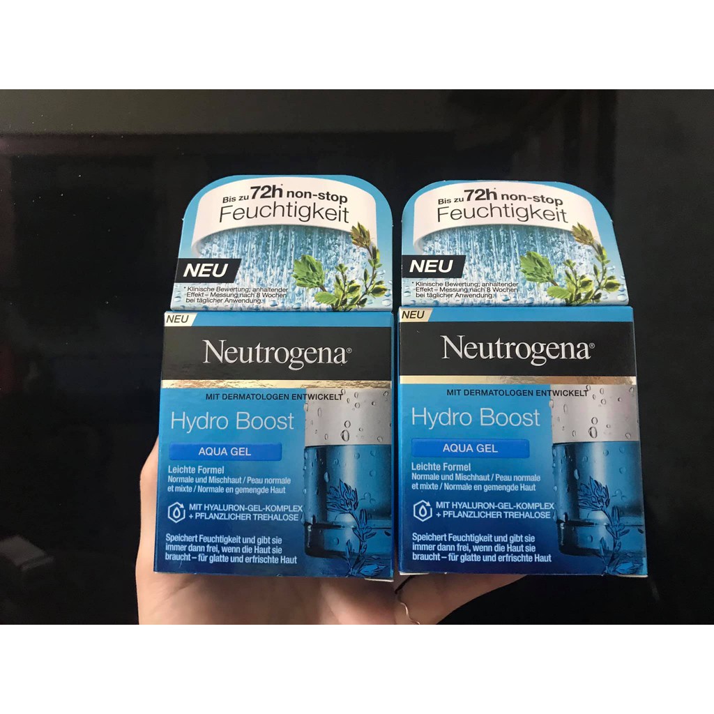 Kem dưỡng ẩm Neutrogena AQUA GEL: dành cho da thường, da hỗn hợp thiên dầu