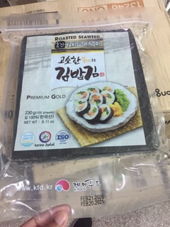 Rong biển cuộn cơm kimbab hàn quốc 100 lá