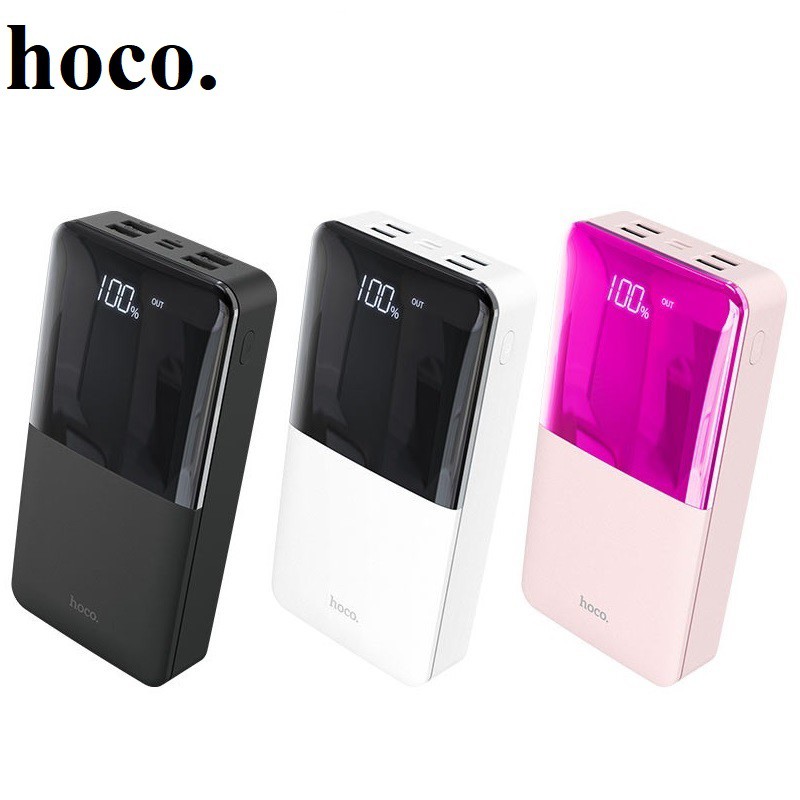 Sạc dự phòng 30000mah chính hãng Hoco J42b 4 cổng sạc cực nhanh