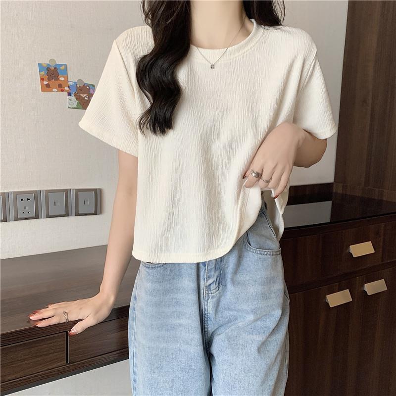 Áo Thun Tay Ngắn Phong Cách Hàn Quốc Thời Trang Mùa Hè Dễ Phối Đồ Cho Nữ  WT-TX-268