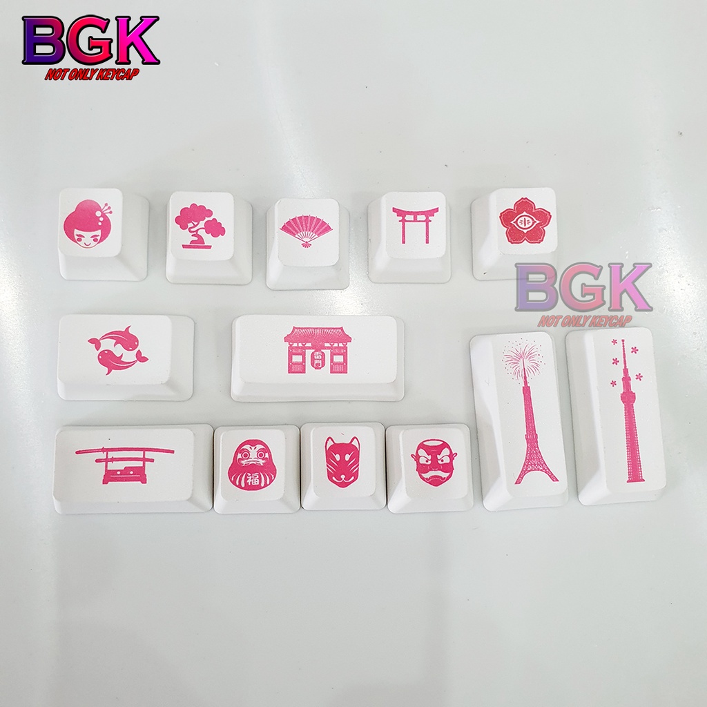 Keycap Lẻ Chủ Đề Nhật Bản OEM profile in dye sub ( keycap resin độc lạ )( Keycap Artisan )