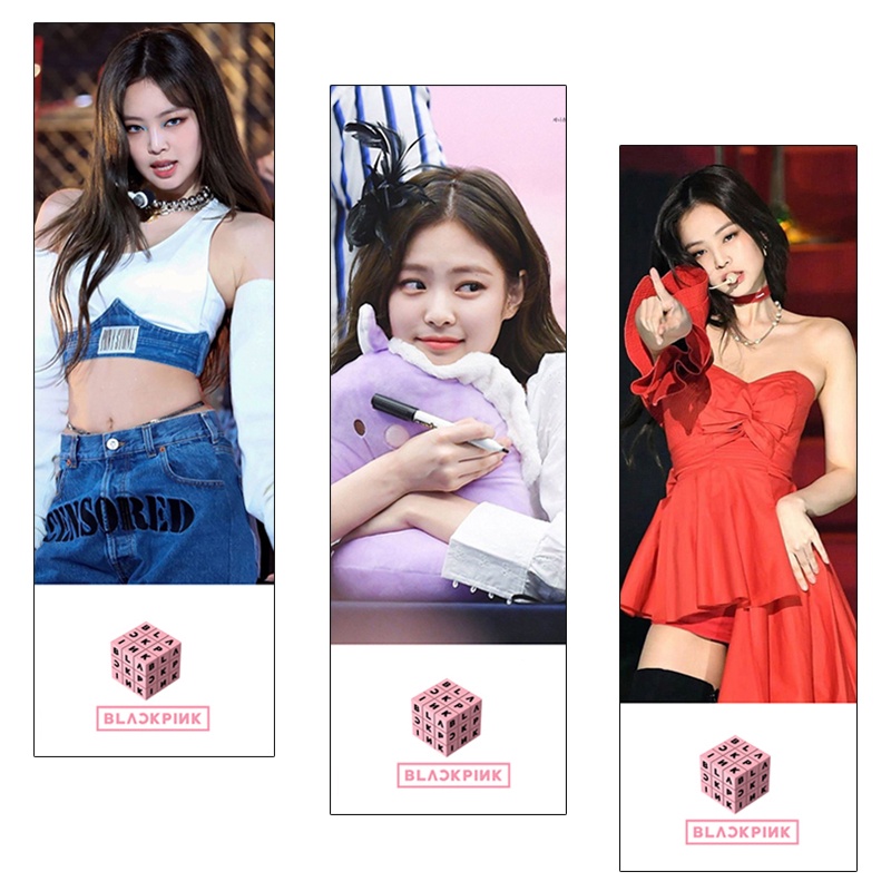 Set 3 Tấm Bookmark Black Pink Đánh Dấu Trang