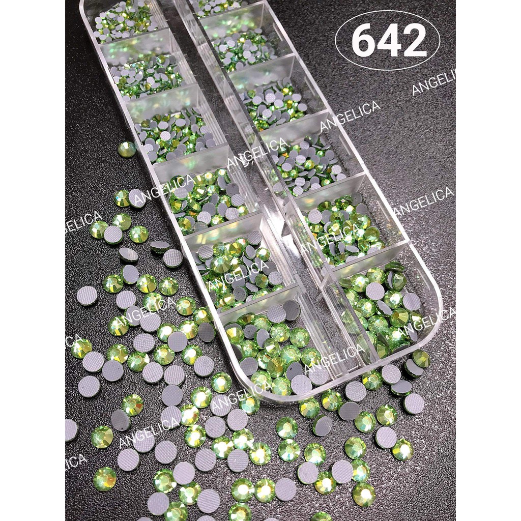 [Đá chân lưới] - [Đá Nail] - [Đá đính móng] Angelica 642 - Heaven Peridot
