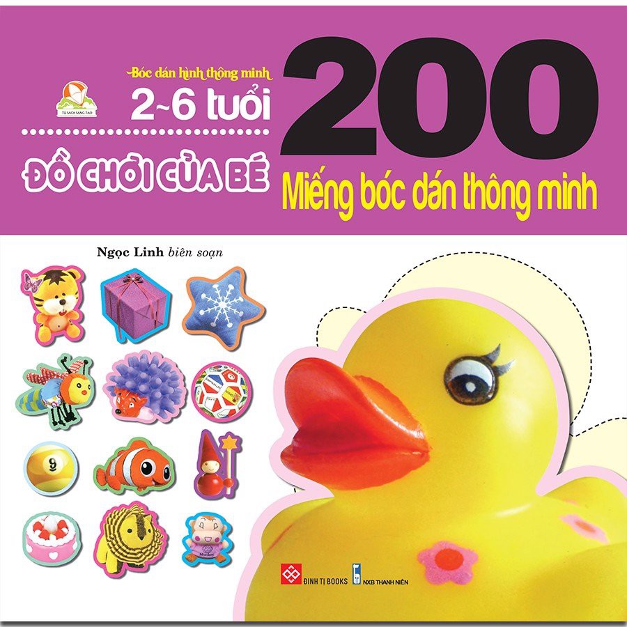 Sách - 200 Miếng Bóc Dán Thông Minh - Đồ Chơi Của Bé | BigBuy360 - bigbuy360.vn