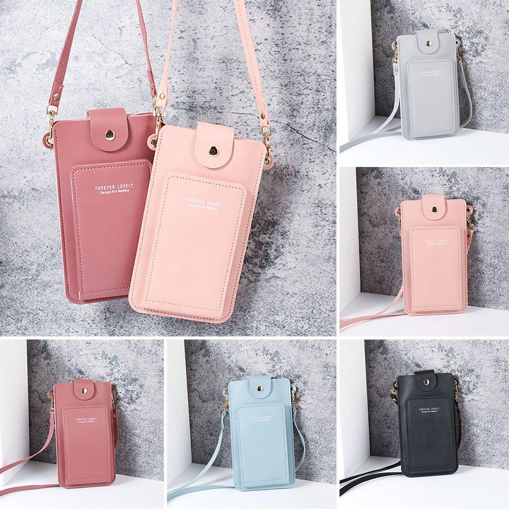 Túi Đeo Vai Đựng Thẻ Chạm Cảm Ứng Hình Hoa Hồng Cho Nữ