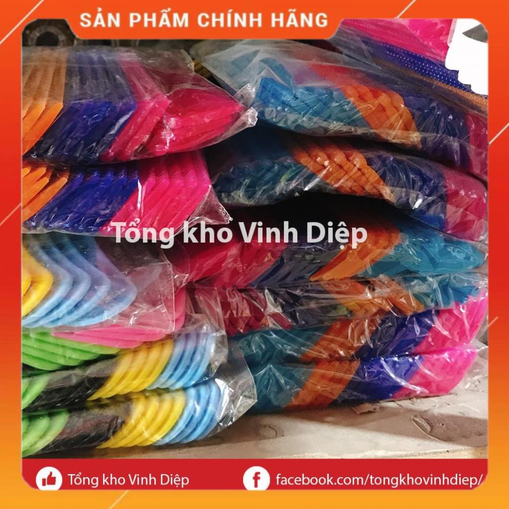Lược chải tóc không cán chất nhựa đẹp, bền, nhiều màu - Hàng loại 1