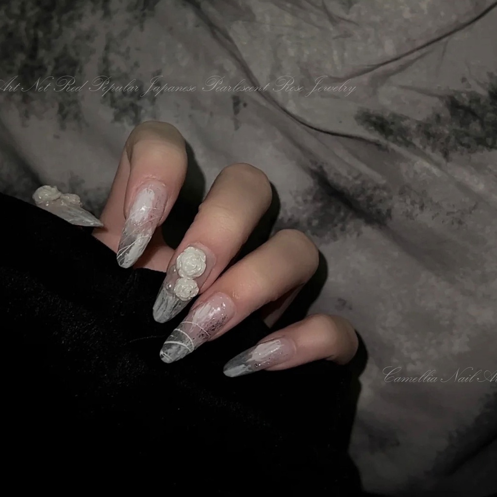 Set 30 Charm hoa hồng gắn móng