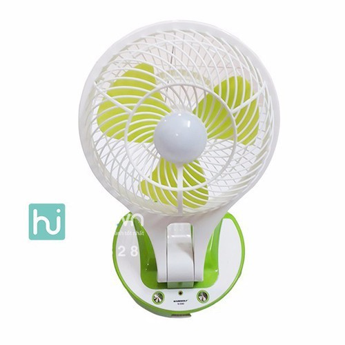 Quạt Tích Điện 5580 Mini Fan 2 In 1 Gấp Gọn