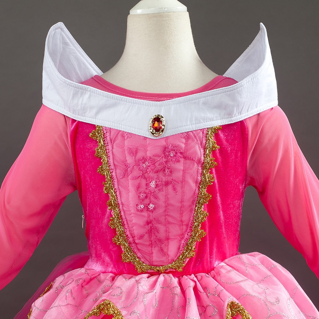 Đầm hóa trang công chúa Aurora cho bé gái