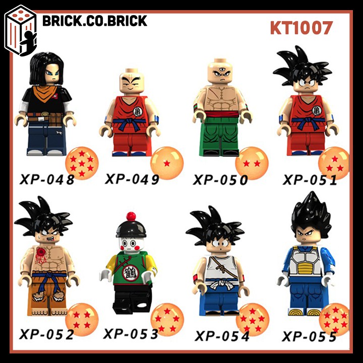 Dragon Ball Nhân Vật Tuổi Thơ Mô Hình Bảy Viên Ngọc Rồng Đồ Chơi Lắp Ráp Minifigure  KT1007
