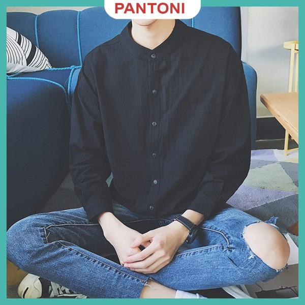 Áo sơ mi nam dài tay CỔ TÀU cao cấp : Chất liệu lụa mềm mịn, không nhăn, thoáng mát, thấm hút mồ hôi(SMT) | BigBuy360 - bigbuy360.vn