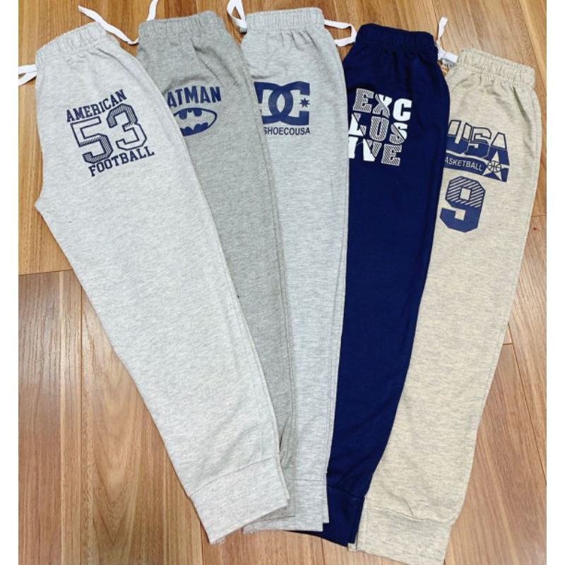 Quần dài bé trai cotton nỉ da cá size đại 30-50kg