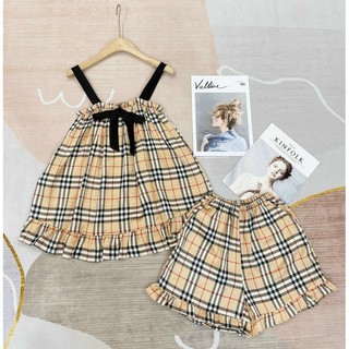 BỘ PIJAMA LỤA SATIN ĐÙI IN 3D MS 1101