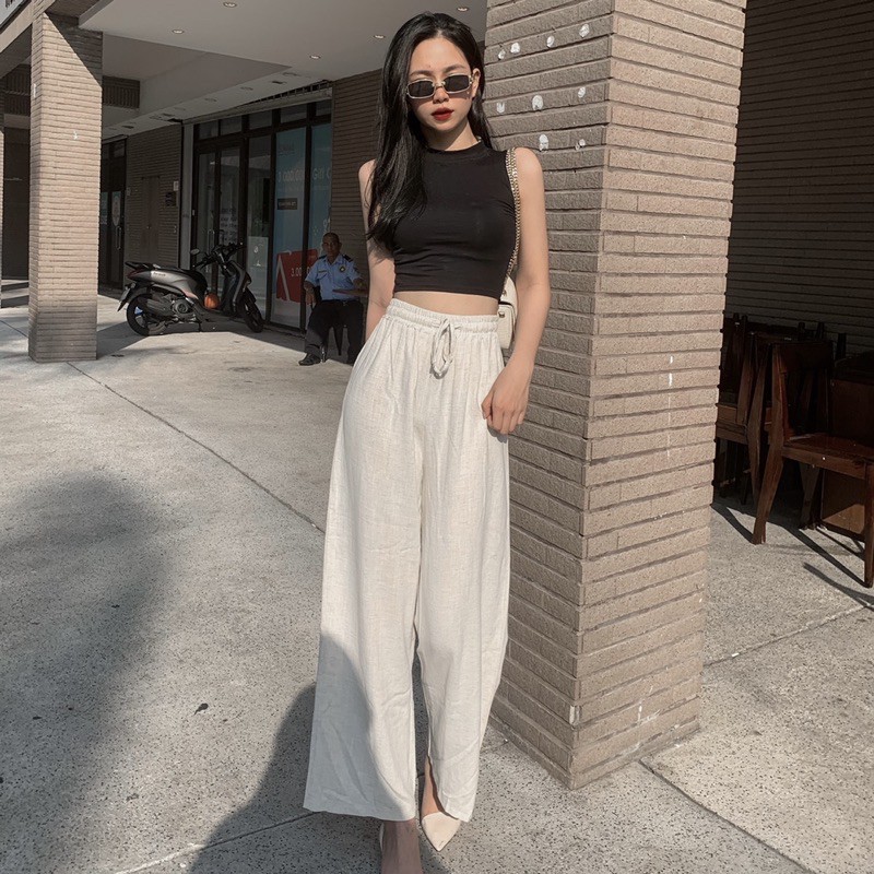 [100% GIỐNG ẢNH] Áo croptop 3 lỗ đơn giản chất liệu mỏng thích hợp cho mùa hè | BigBuy360 - bigbuy360.vn