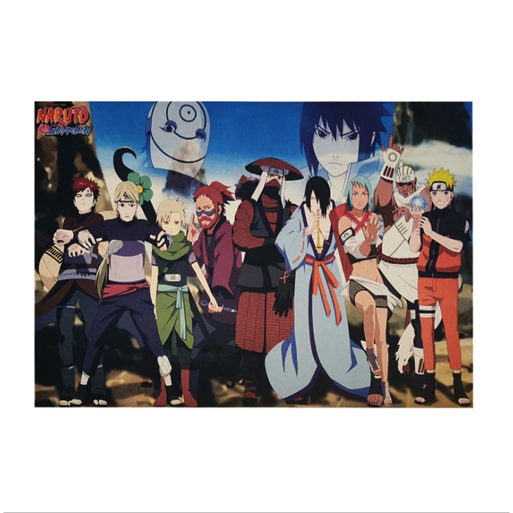 Tranh treo tường trang trí hình các nhân vật trong Naruto