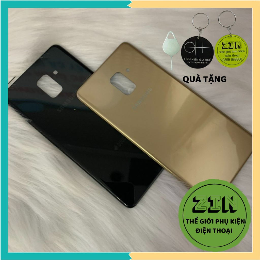 [CHÍNH HÃNG] NẮP LƯNG SAMSUNG A730 / A8 PLUS - 2018 😍 QUÀ TẶNG 😍 Nắp lưng siêu đẹp - Màu đen/ vàng Mã NLA730