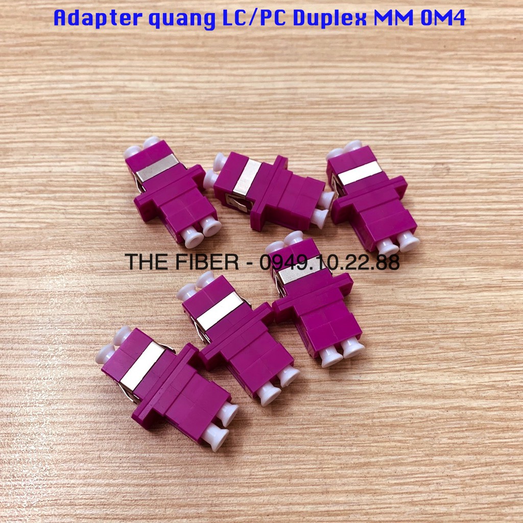 Adapter quang LC/PC MM Duplex OM4 (Bộ 6 hoặc 12 cái)