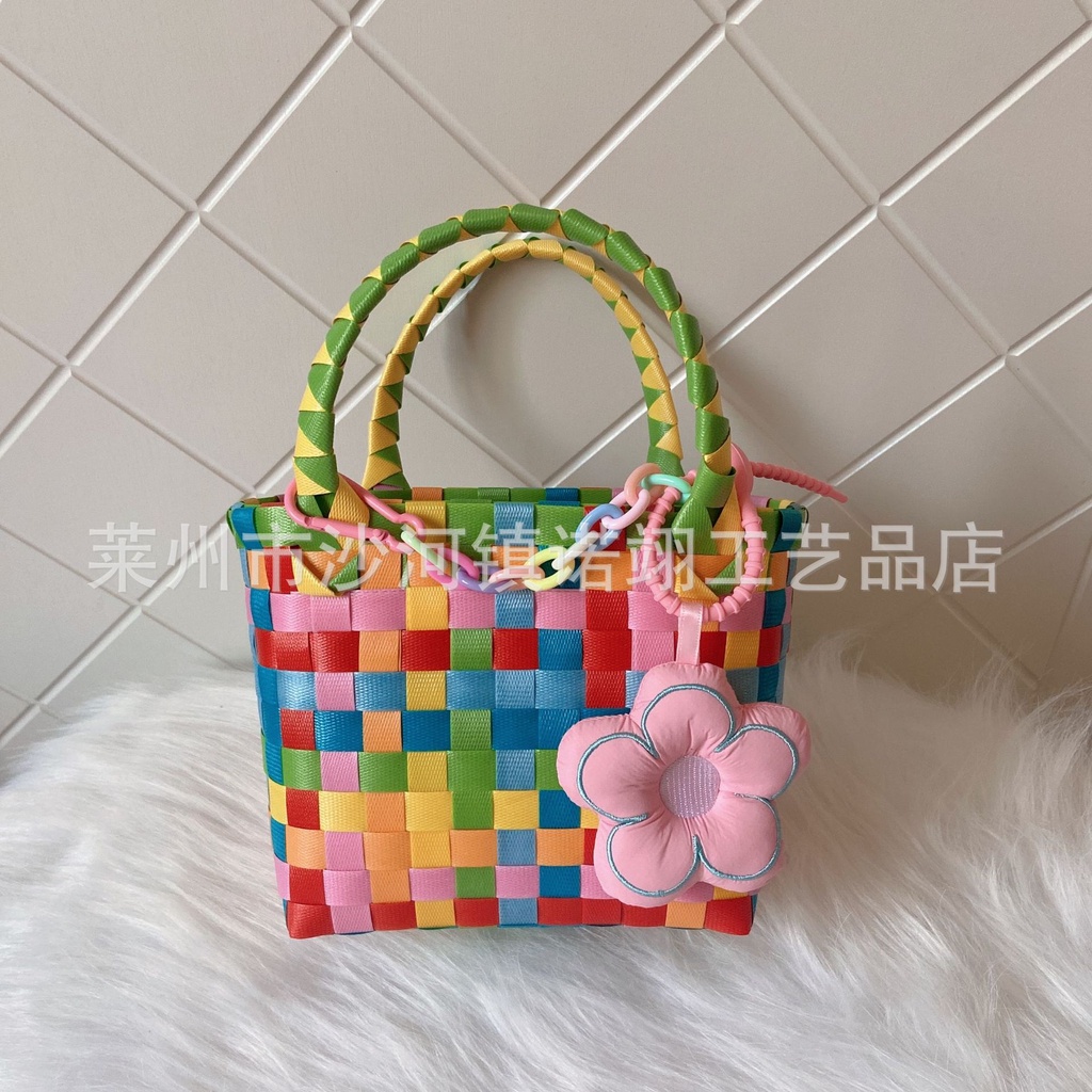 Túi Xách Tay Hình Vuông Nhỏ Bằng Nhựa Đơn Giản Thời Trang Mùa Hè Hàng Mới Dành Cho Bạn Nữ / Trẻ Em / Đi