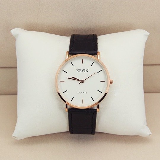Đồng Hồ Nam Cao Cấp Kevin Quartz Dây Da, Mặt Kính Chống Xước, Khung Thép Không Gỉ | BigBuy360 - bigbuy360.vn
