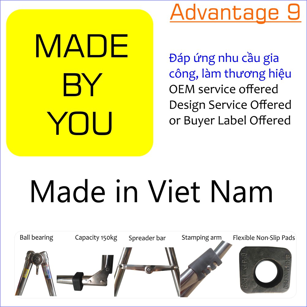 KHUNG VÕNG INOX 201 ỐNG TRÒN PHI 32 SU ĐA NĂNG  - Portable Folding Stainless Steel Stand Round Tube 32mm pipe