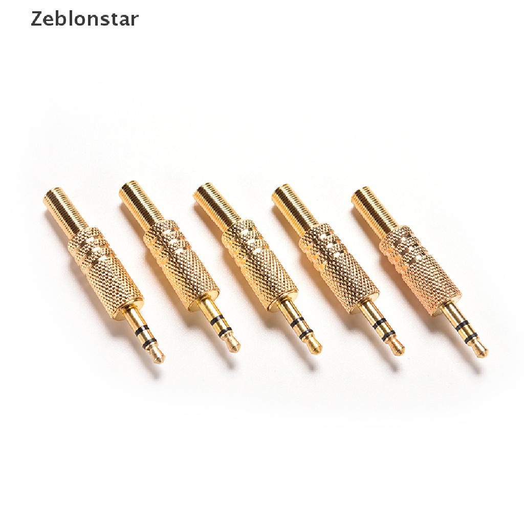 1 Giắc Cắm Âm Thanh TRS Mạ Vàng 3.5mm 1 / 8 &quot;Chất Lượng Cao (s)