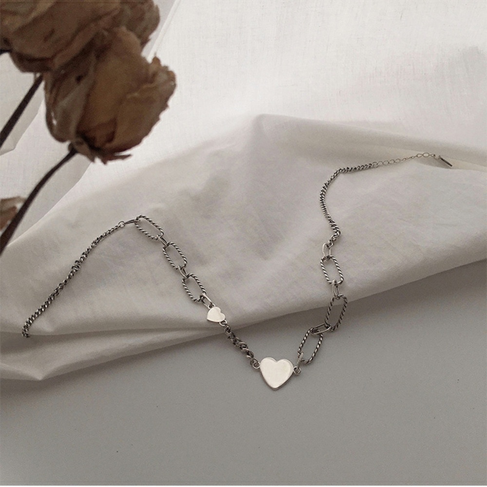 Vòng cổ choker mặt hình trái tim phong cách Hàn Quốc thời trang dành cho nữ
