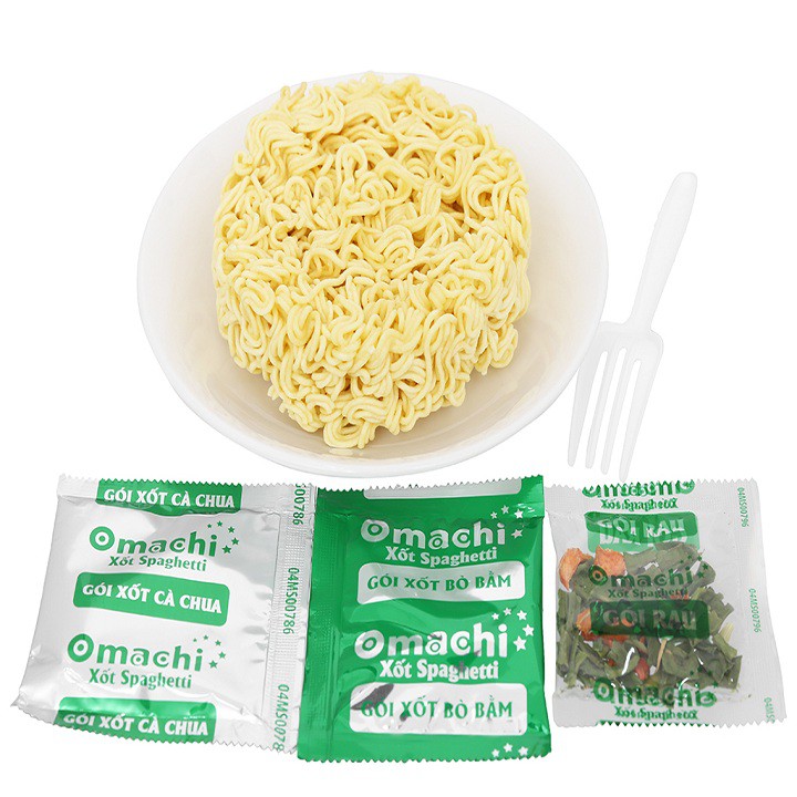 Thùng 12 hộp mì trộn Omachi xốt Spaghetti 105g