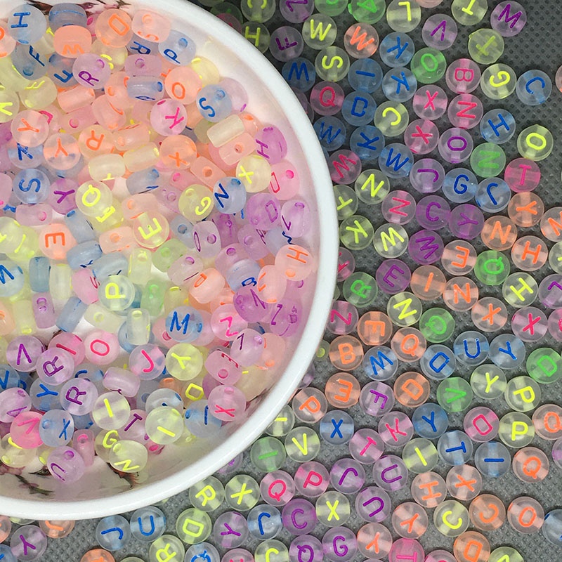 Set 100 Hạt Xỏ Vòng Tay Nhiều Màu Sắc Xinh Xắn