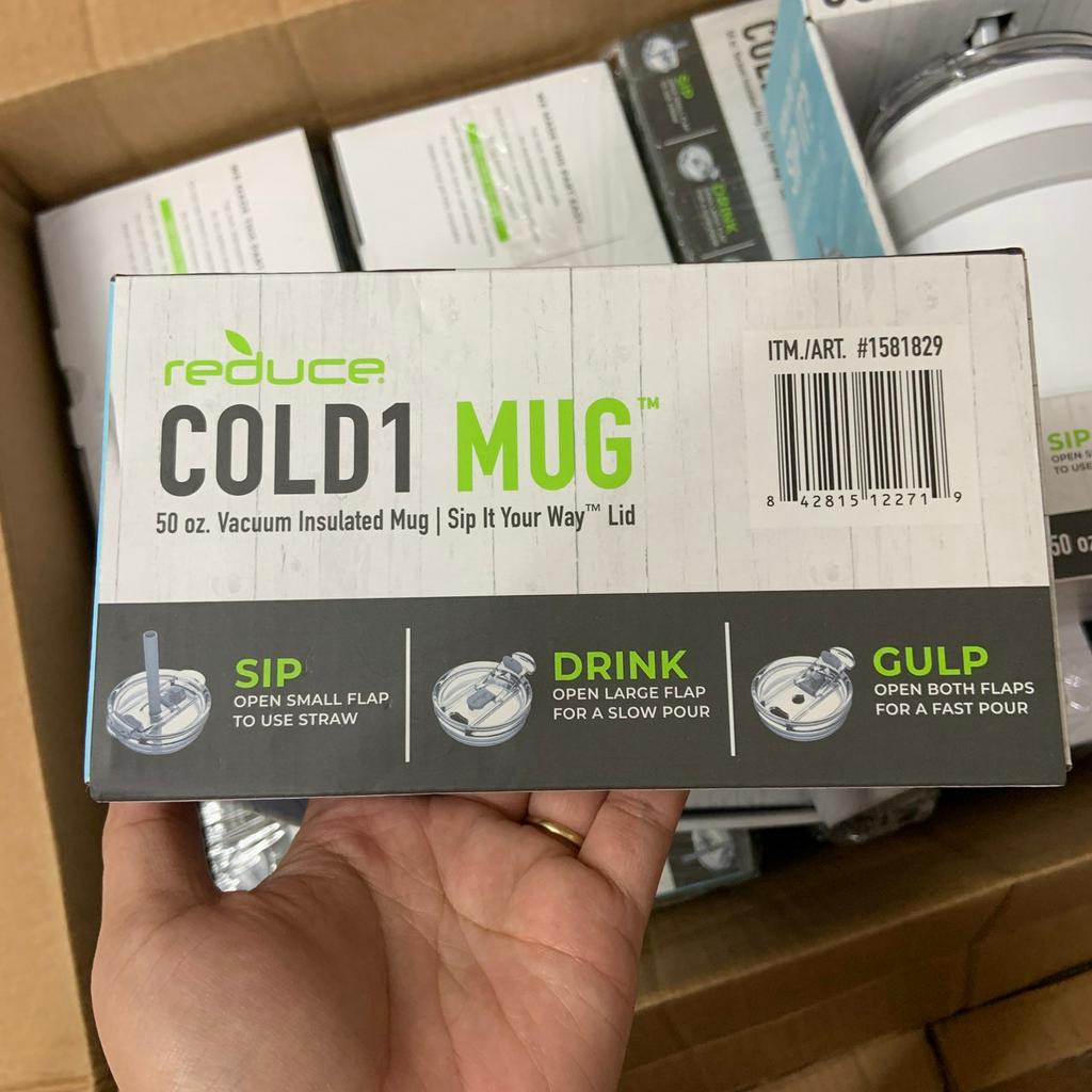 Ly giữ nhiệt thép không gỉ kèm ống hút Reduce Cold1 Mug dung tích 1,5l - - EDS Mart