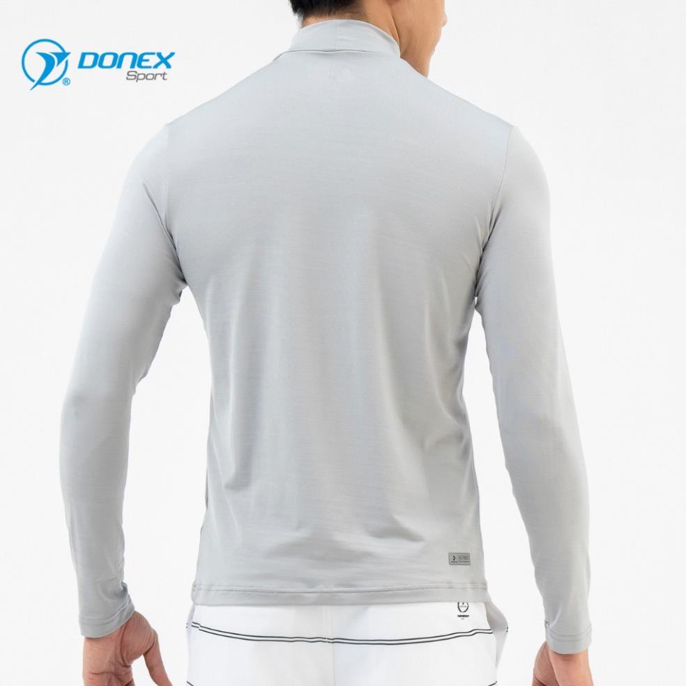 Áo Golf Thu Đông Nam Donexpro, Vải Thun LTEX Cao Cấp Thoát Hơi Tốt, Chống Hấp Thụ Nhiệt, Thoáng Mát MC - 9056