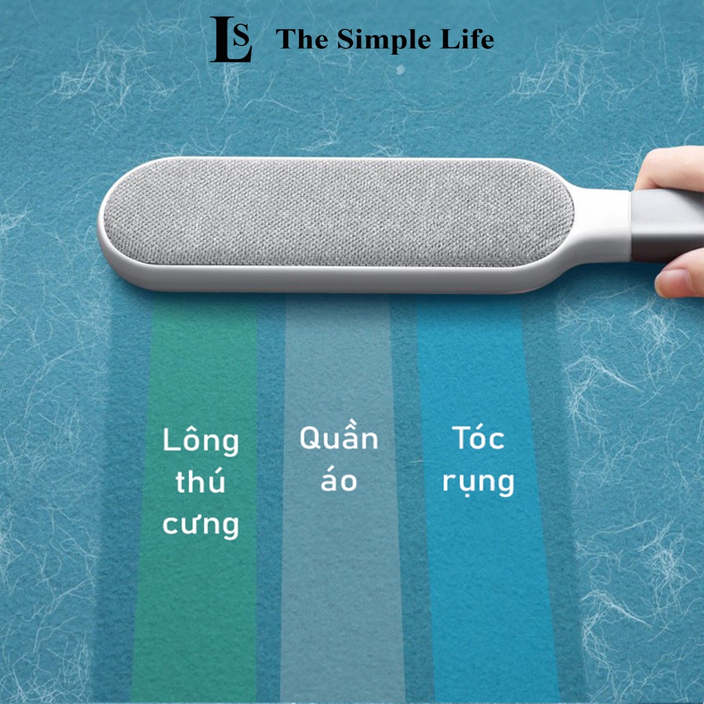 Dụng cụ lấy lông quần áo, lấy lông chó mèo, thú cưng trên sofa, nệm 2 mặt tĩnh điện cao cấp, nhỏ gọn [CHÍNH HÃNG]