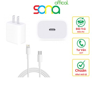 Sạc zin iphone, bộ sạc zin 20w dành cho iphone 11, 11pro, 11promax, 12mini 12pro, 12, 12promax - sona offical