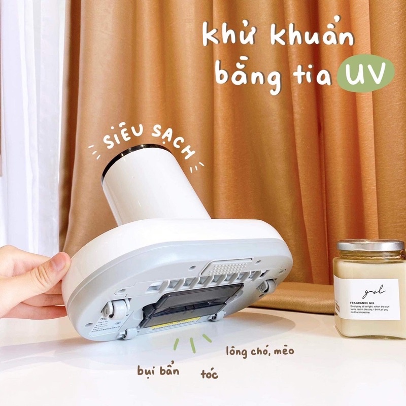 Máy hút bụi Cá Mập Pooda bản sạc cao cấp có tia UV khử khuẩn