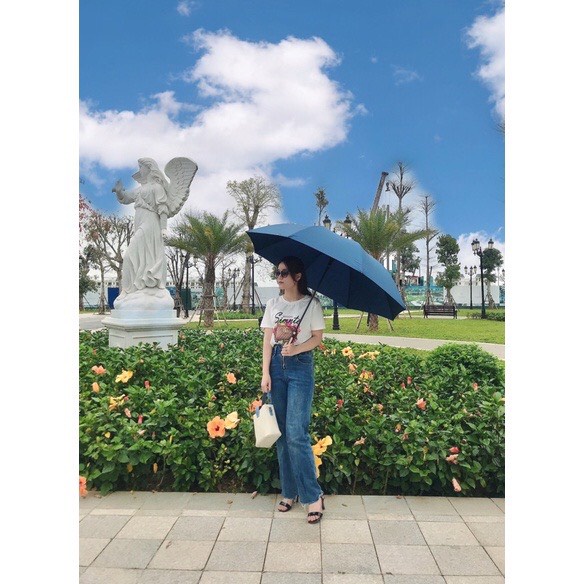 Ô thẳng cao cấp tán rộng 27 inch Nason gentle, tay cầm thời trang độc đáo