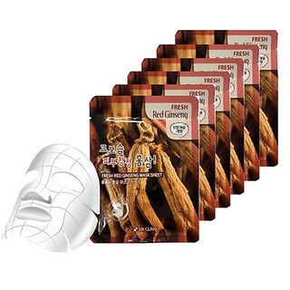 Combo 10 🌼 Mặt Nạ Dưỡng Ẩm, Chống Nhăn 🌼 Chiết Xuất Từ Nhân Sâm Đỏ 🌼 CLINIC FRESH RED GINSENG MASK 🌼