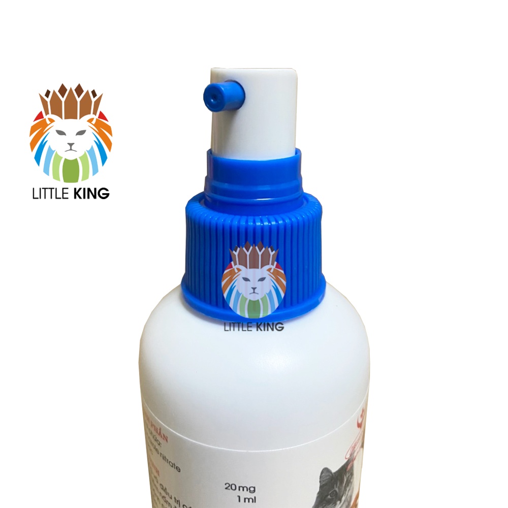 Xịt trị nấm cho chó mèo, thú cưng Miconazol 2% chai 100ml Hanvet