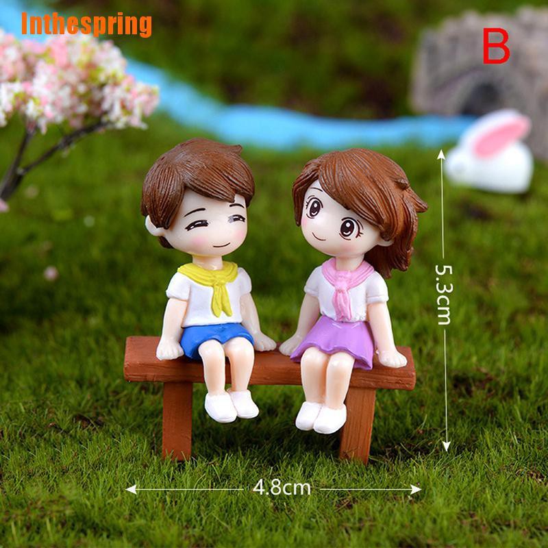 1 Set Mô Hình Cặp Đôi Mini Trang Trí Sân Vườn