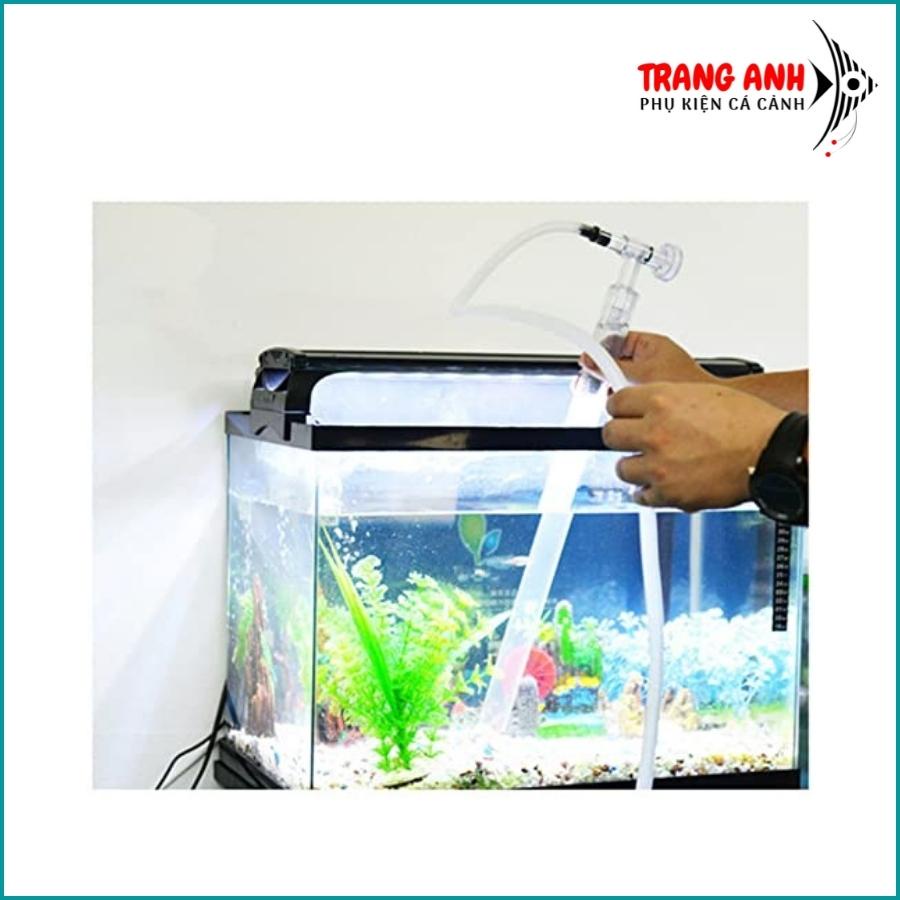 Thiết bị vệ sinh hồ cá Jeneca AS-666B, bộ hút cặn và thay nước bể cá đa năng