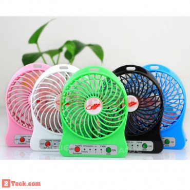 Quạt sạc mini 3 số kiêm đèn LED Vega Fan HK_T2
